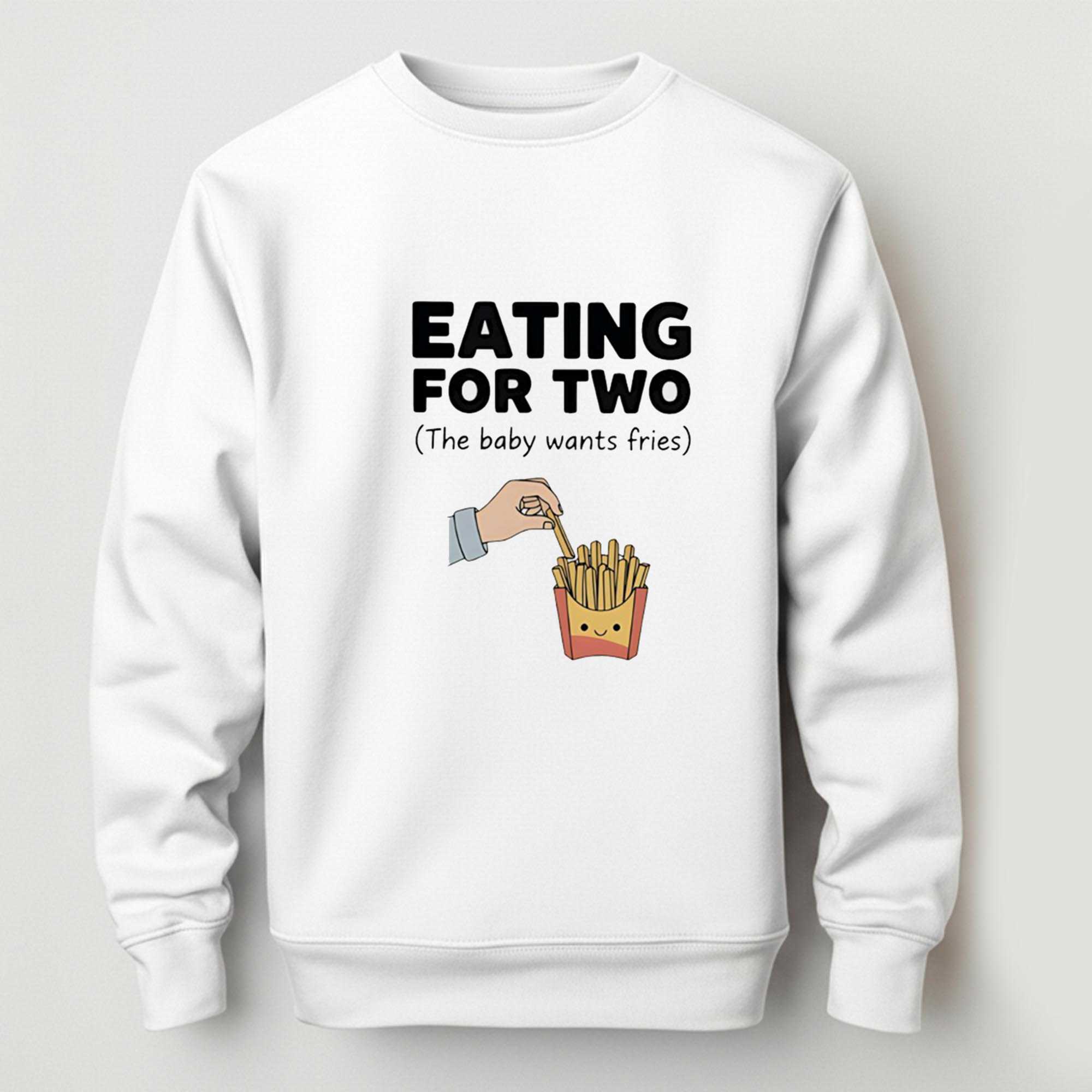 Eating For Two The Baby Wants Fries Tee Eating For Two The Baby Wants Fries Tee