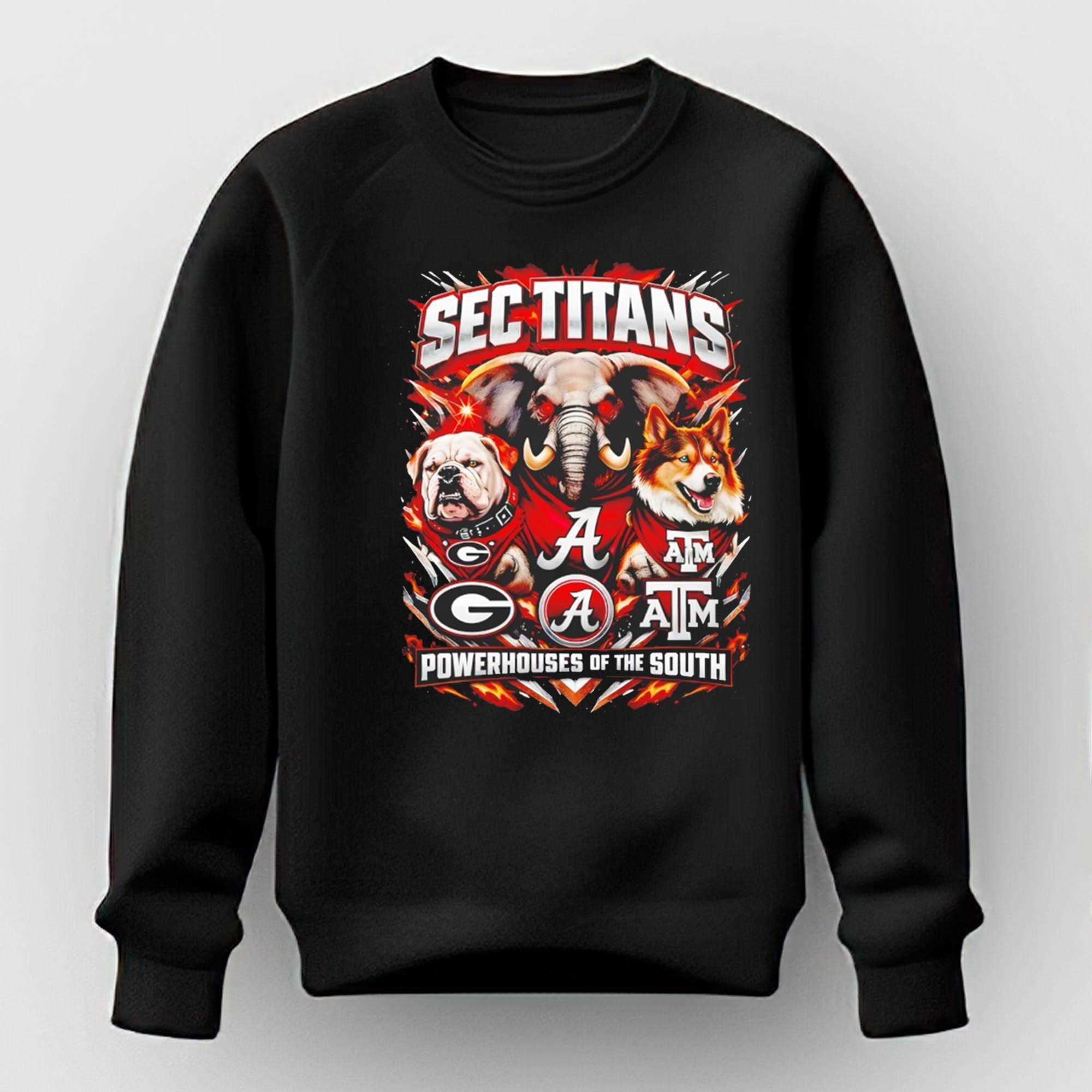 Georgia Bulldogs Alabama Crimson Tide Texas Am Aggies Sec Titans Tee Georgia Bulldogs Alabama Crimson Tide Texas Am Aggies Sec Titans Tee