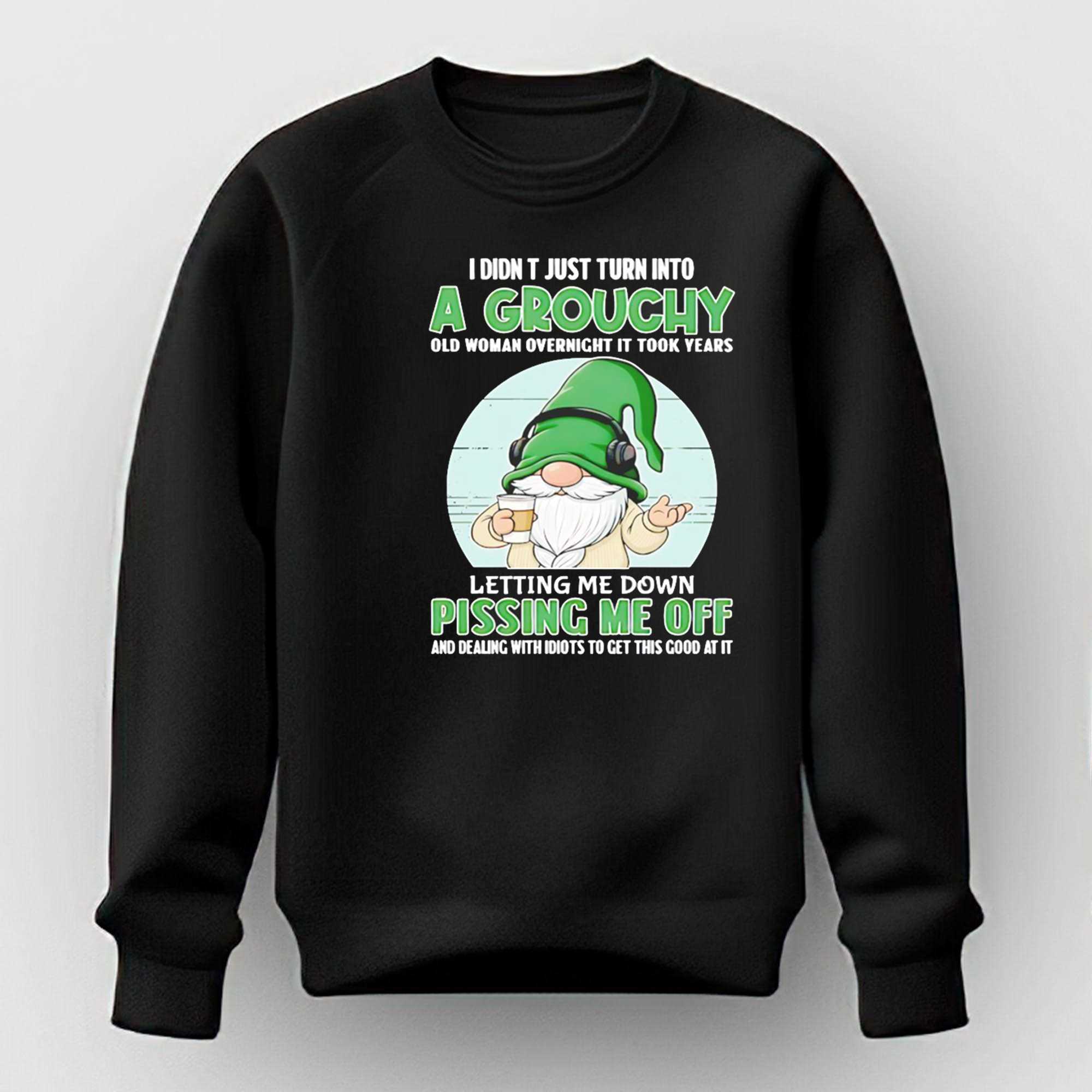 Gnomes I Didn T Just Turn Into A Grouchy Old Woman Overnight It Took Years Tee Gnomes I Didn T Just Turn Into A Grouchy Old Woman Overnight It Took Years Tee