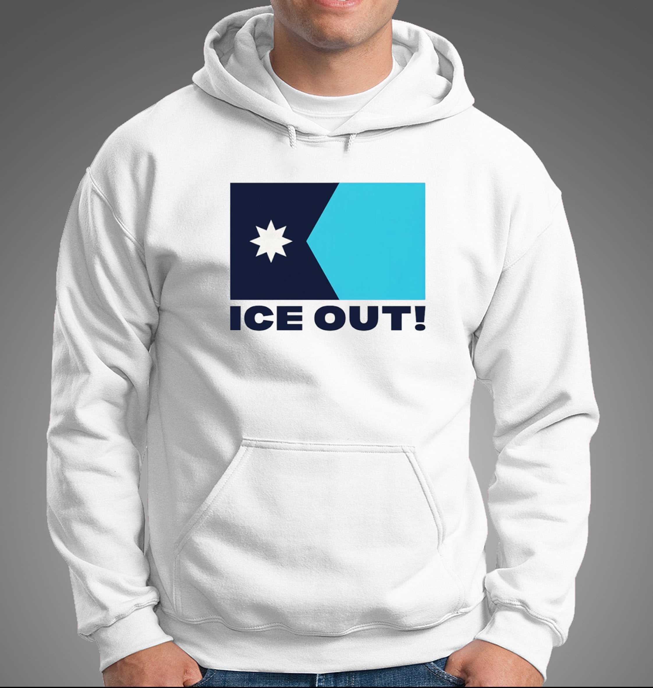 Ice Out Minnesota Political Flag Tee Ice Out Minnesota Political Flag Tee