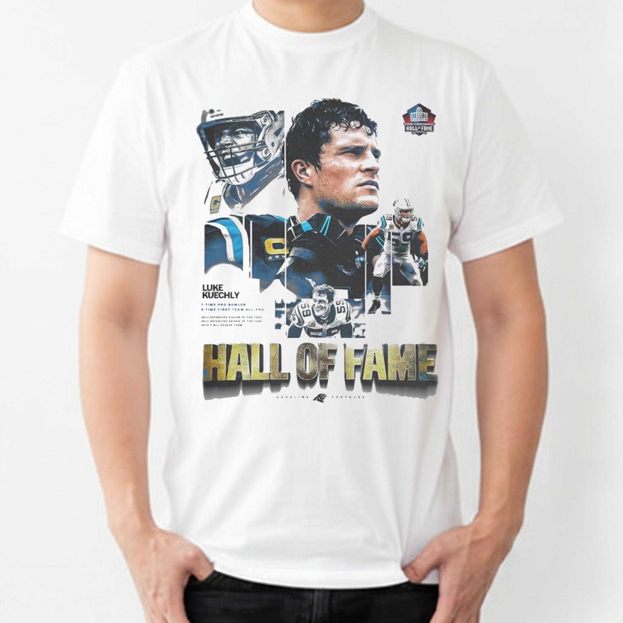 Luke Kuechly Carolina Panthers Nfl Hall Of Fame Legacy Defensive Icon Shirt Luke Kuechly Carolina Panthers Nfl Hall Of Fame Legacy Defensive Icon Shirt