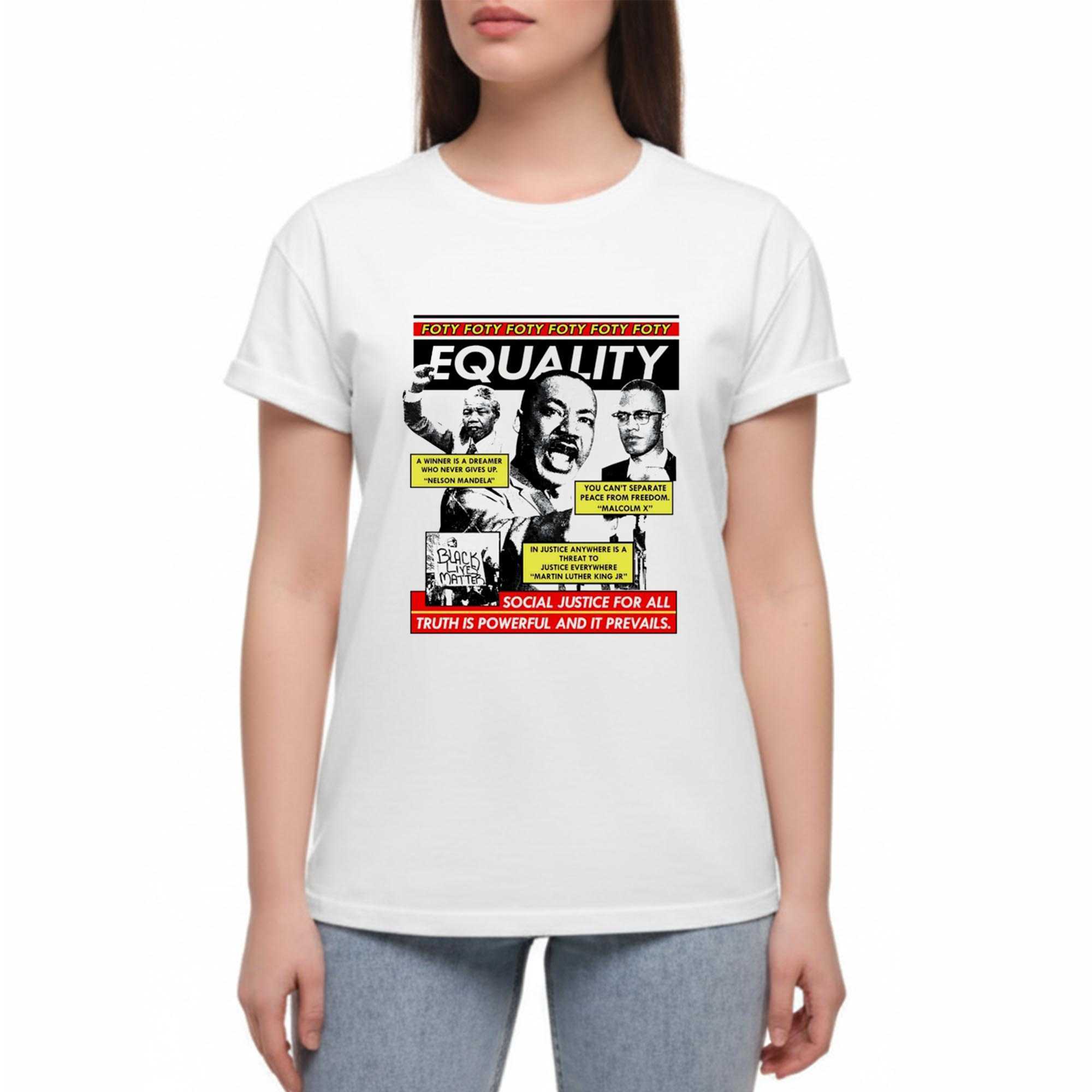Martin Luther King Equality Social Justice For All Tee