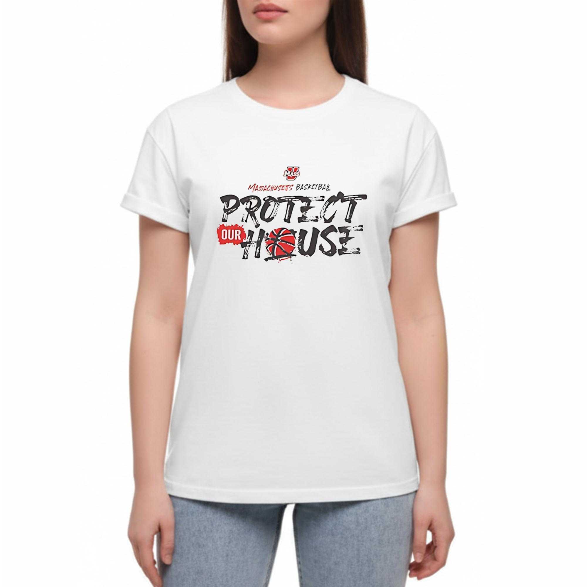 Massachusetts Basketbal Protect Our House Tee