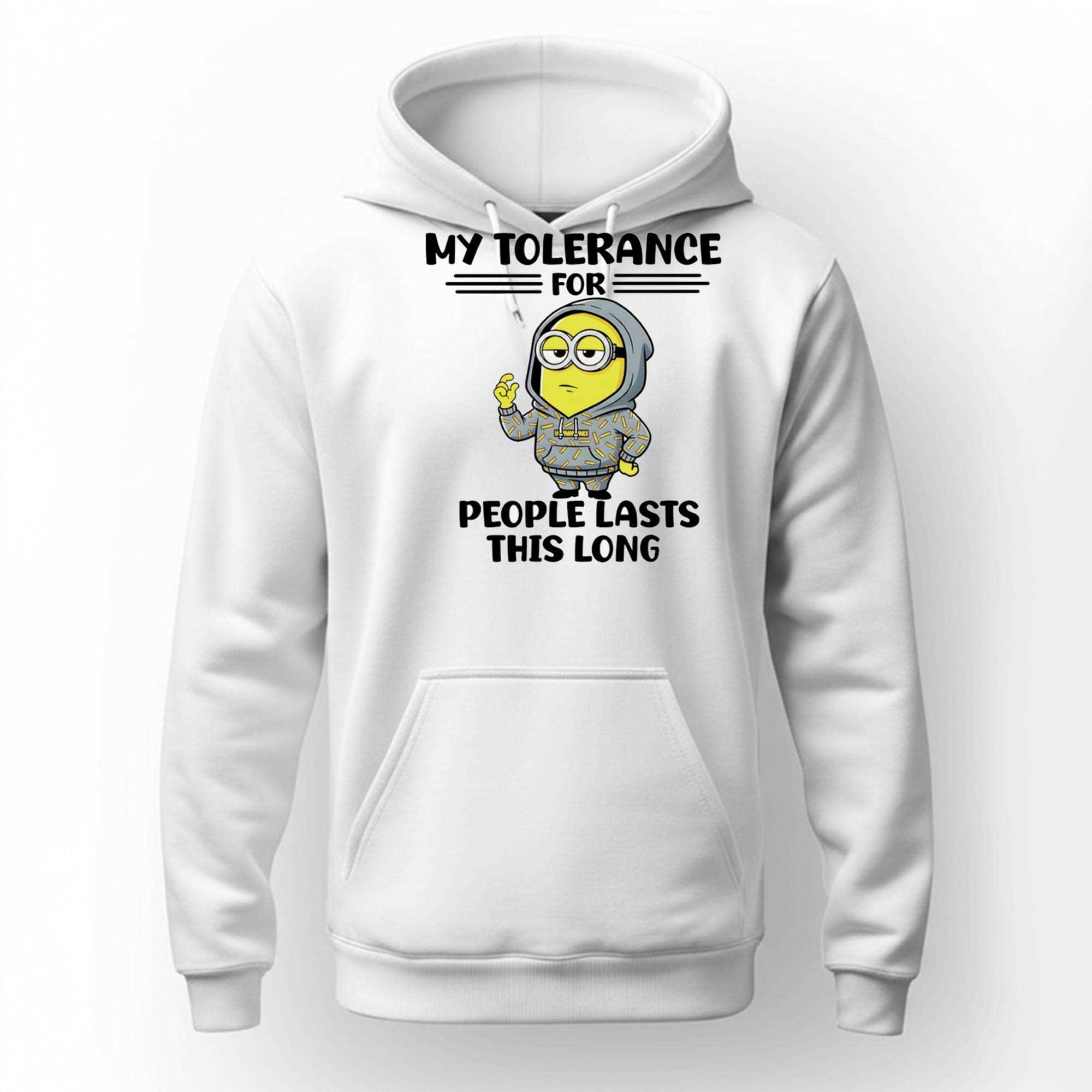 Minion My Tolerance For People Lasts This Long Tee