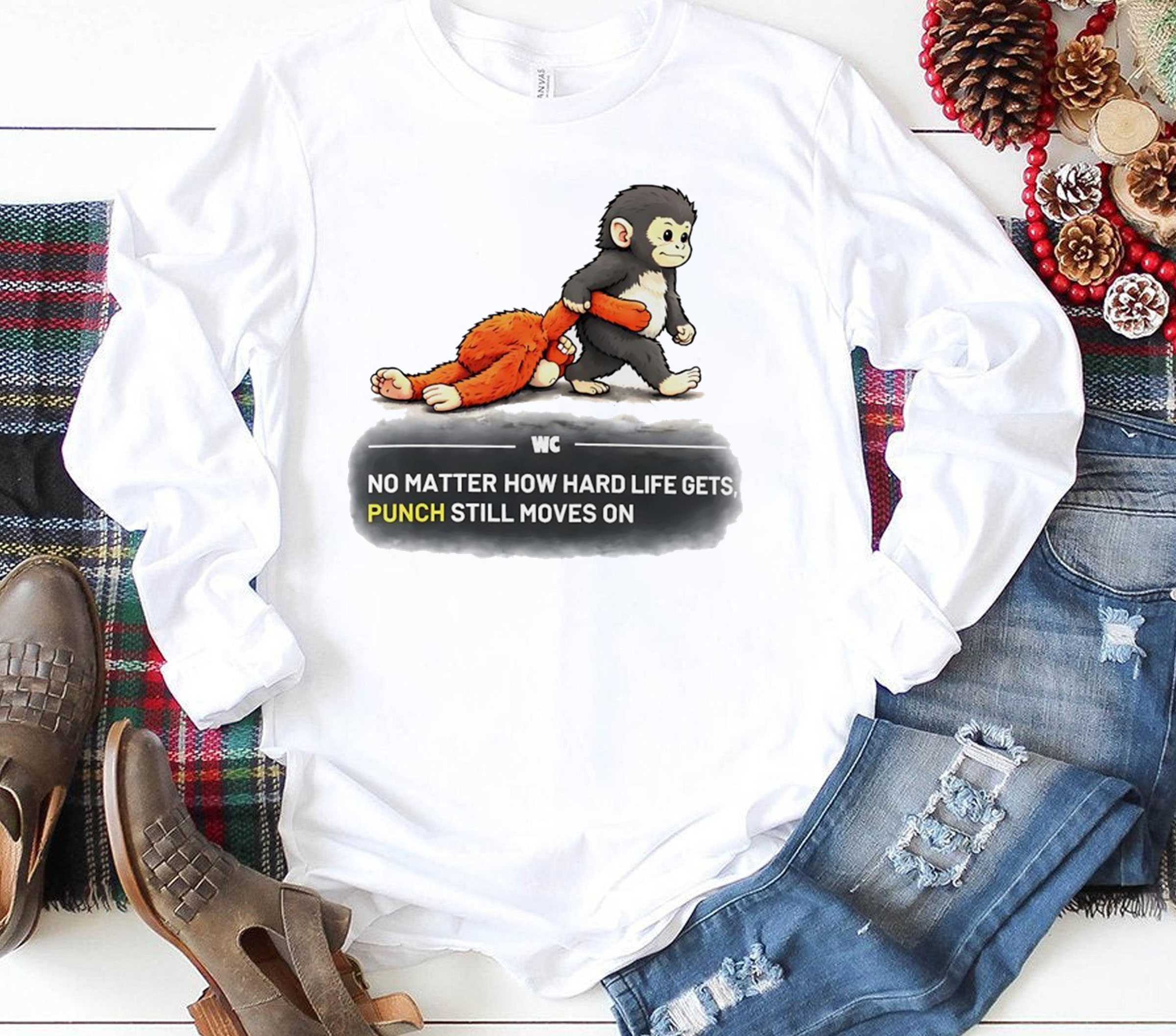 Money No Matter How Hard Life Gets Punch Still Moves On Tee