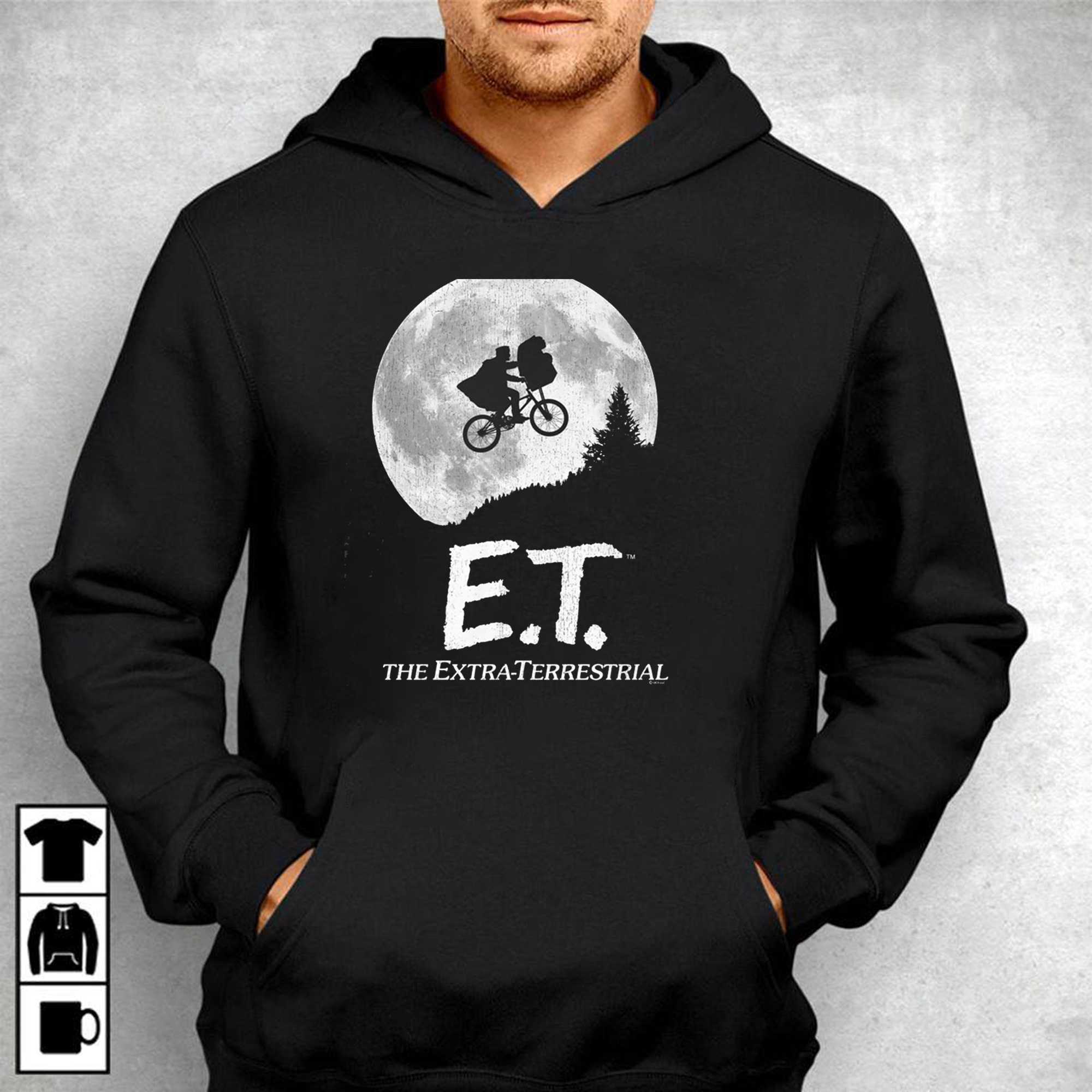 Moon Silhouette Et The Extra-terrestrial Tee Moon Silhouette Et The Extra-terrestrial Tee