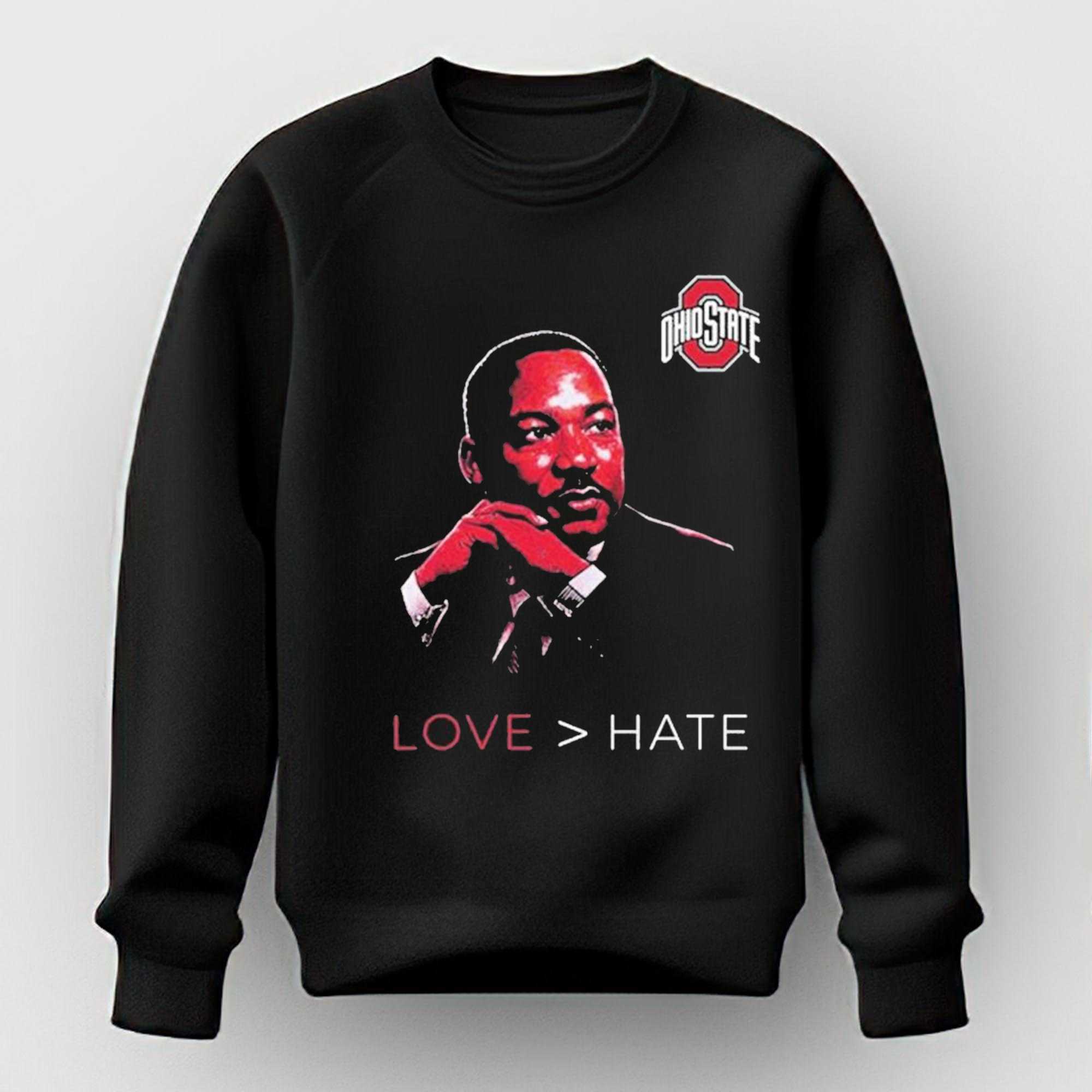 Ohio State Love Hate Mlk Day Shirt Ohio State Love Hate Mlk Day Shirt