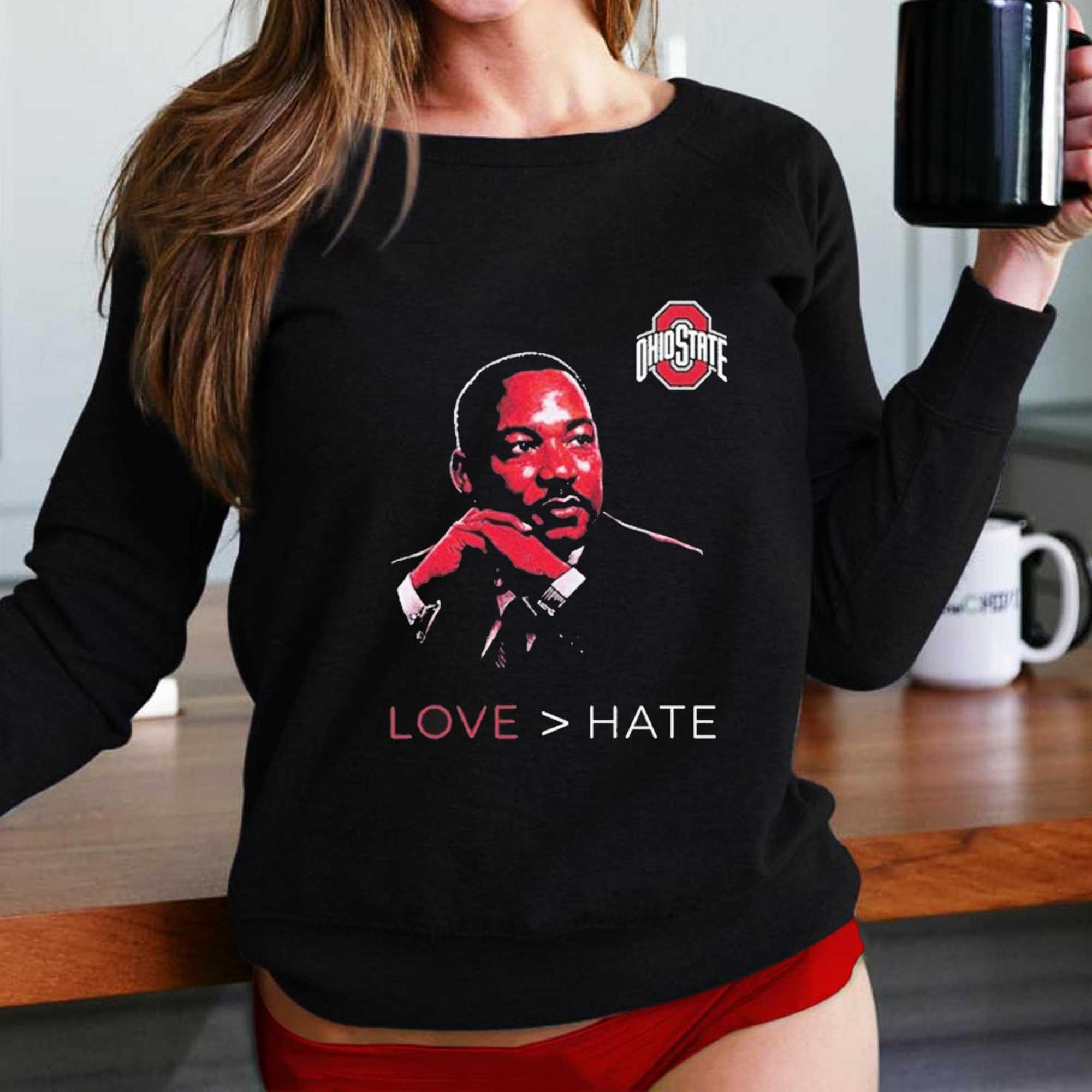 Ohio State Love Hate Mlk Day T-shirt Ohio State Love Hate Mlk Day T-shirt