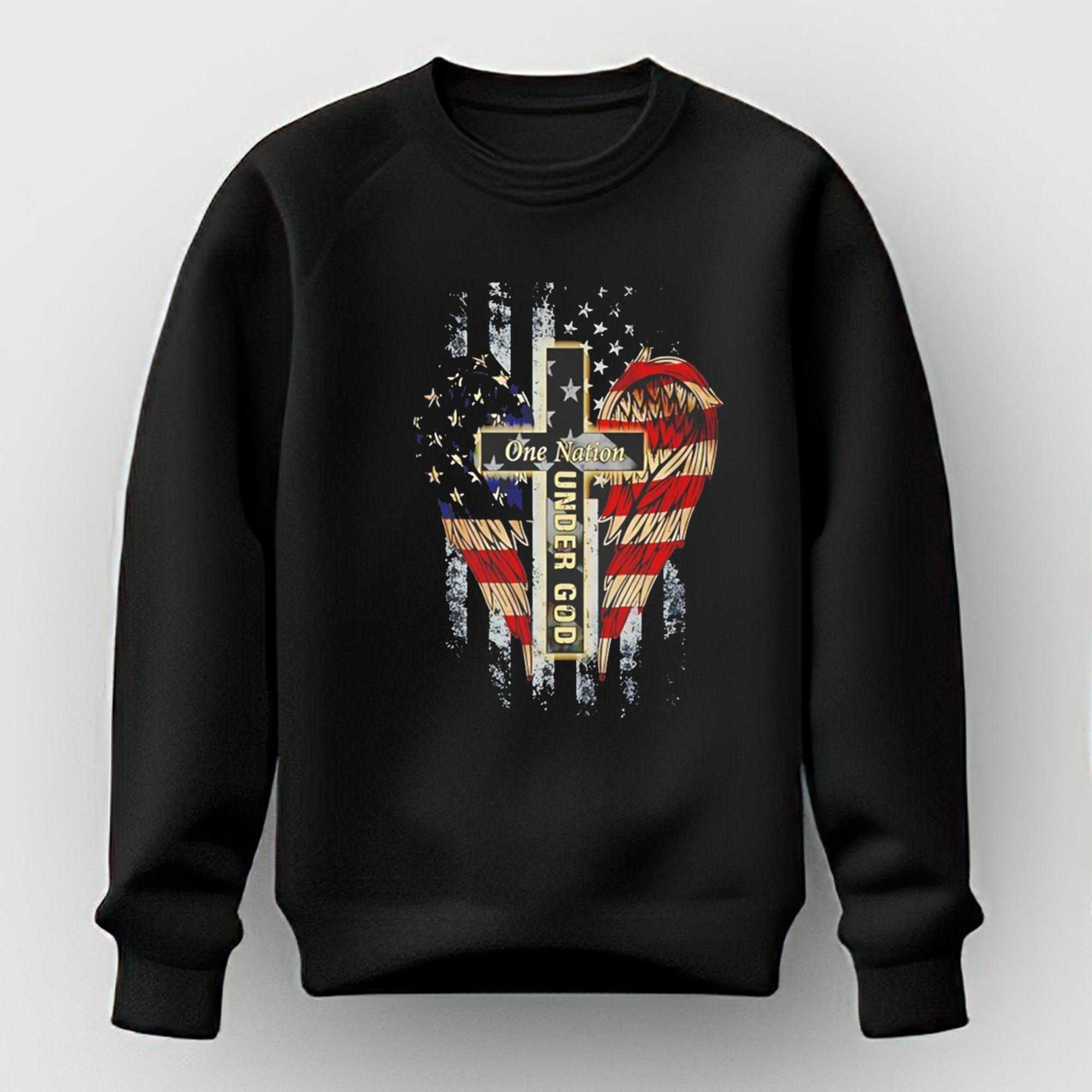 One Nation Under God American Flag Tee One Nation Under God American Flag Tee