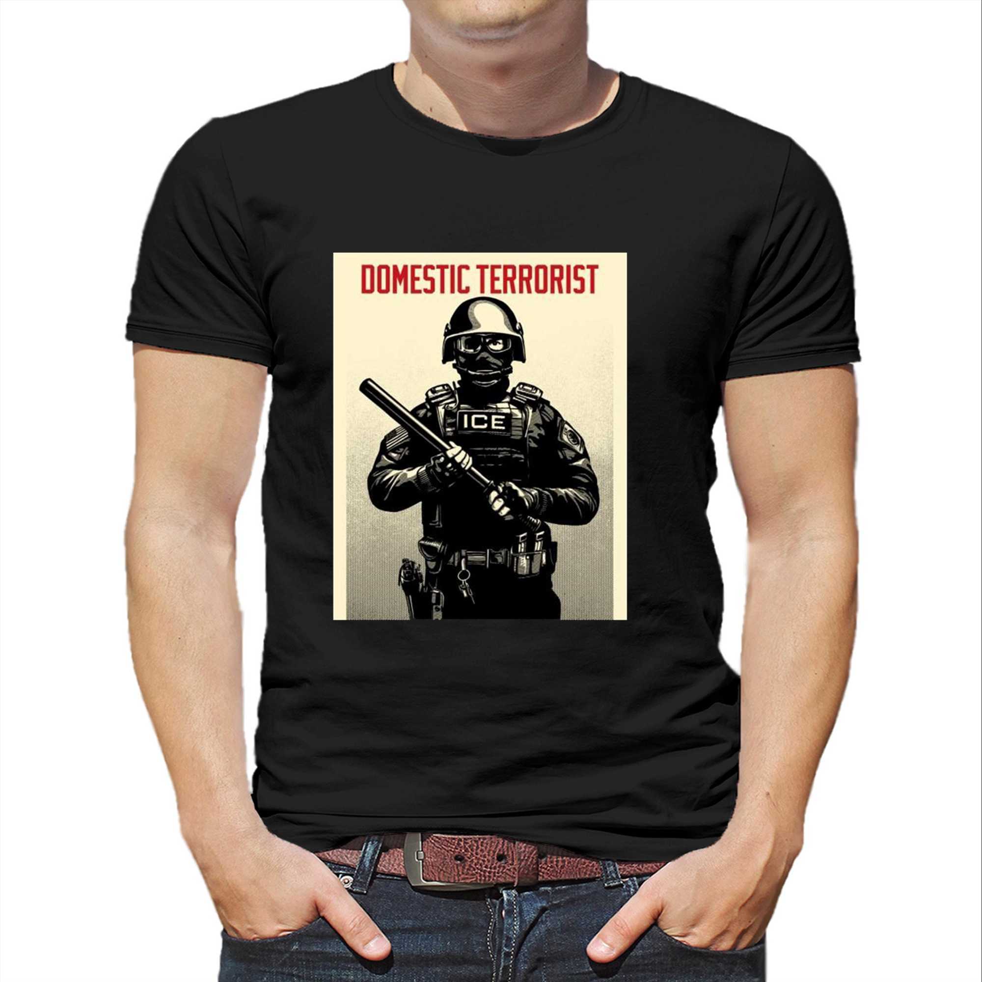 Projection Mirror Domestic Terrorist Ice Tee Projection Mirror Domestic Terrorist Ice Tee