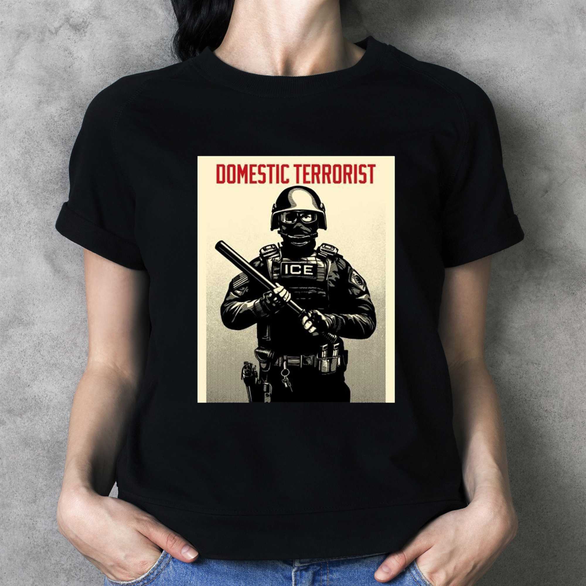 Projection Mirror Domestic Terrorist Ice Tee Projection Mirror Domestic Terrorist Ice Tee