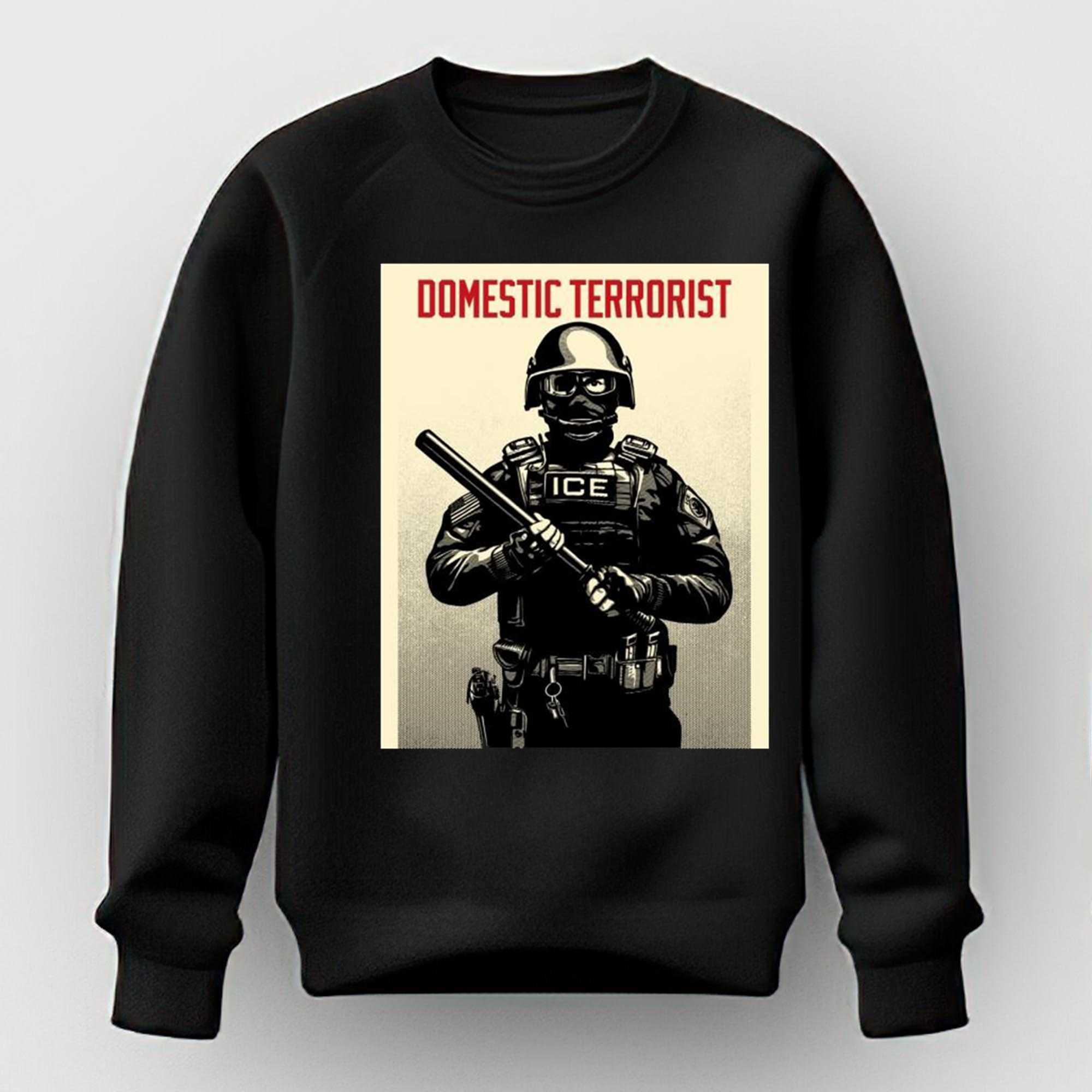 Projection Mirror Domestic Terrorist Ice Tee Projection Mirror Domestic Terrorist Ice Tee