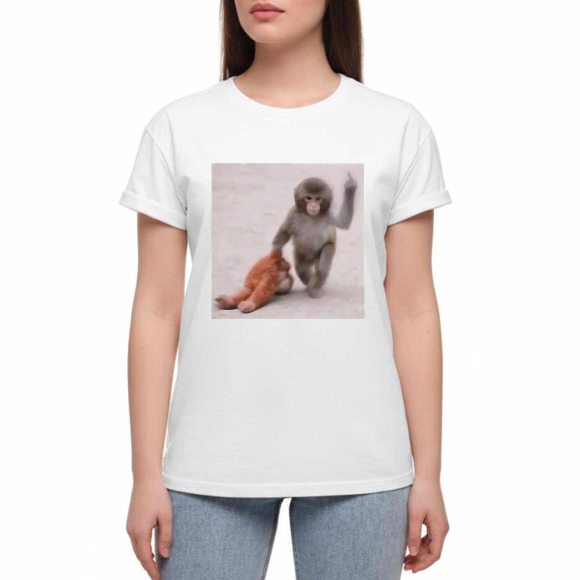 Punch The Monkey Middle Finger Tee