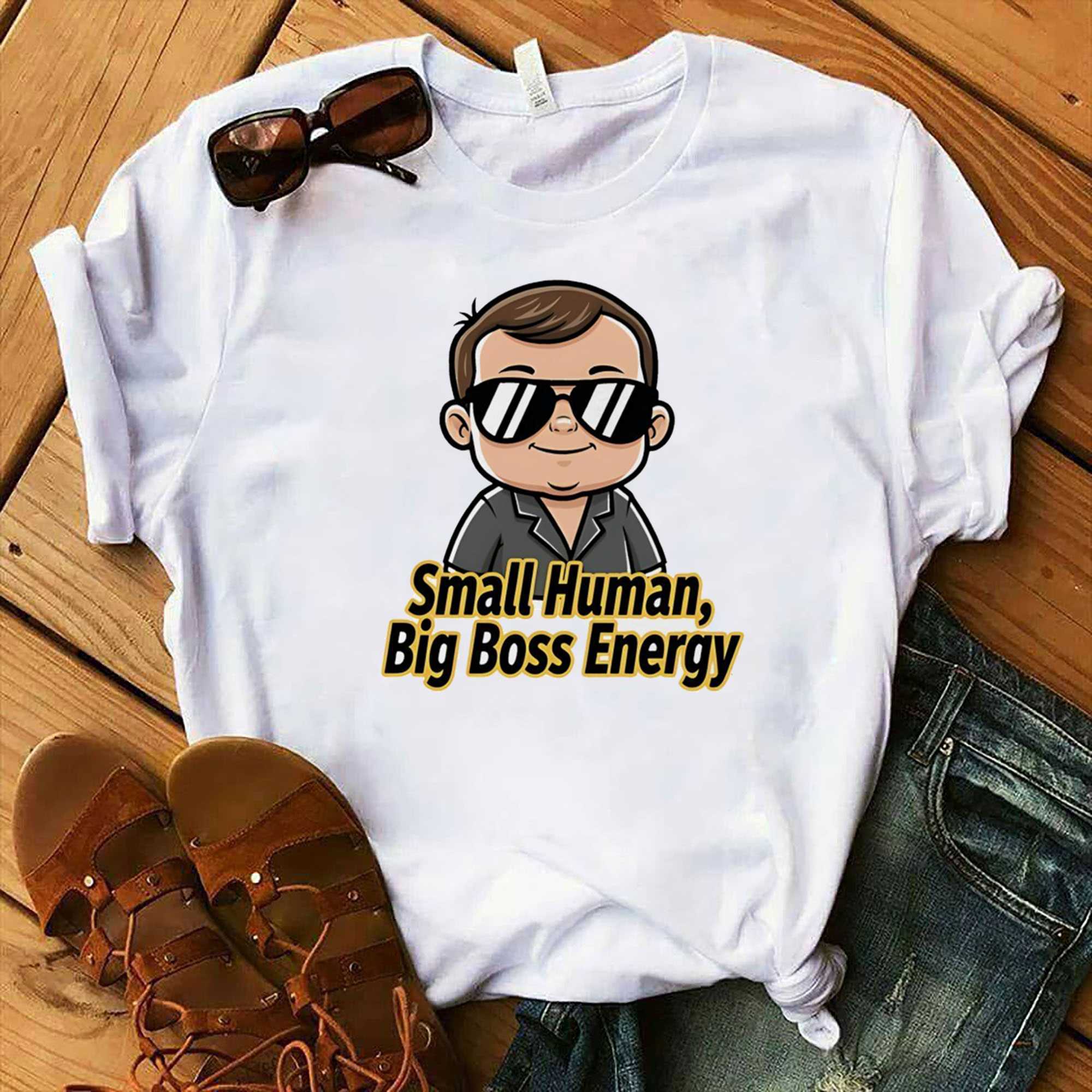 Small Human Big Boss Energy Tee