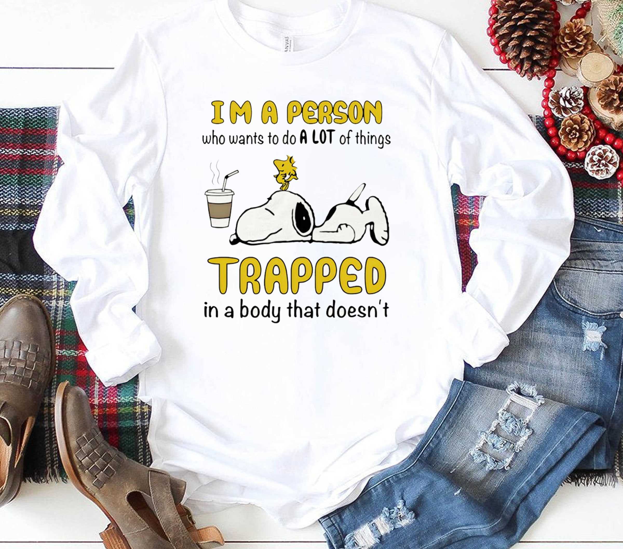 Snoopy Wait What I Have An Attitude No Really Who Knew Tee