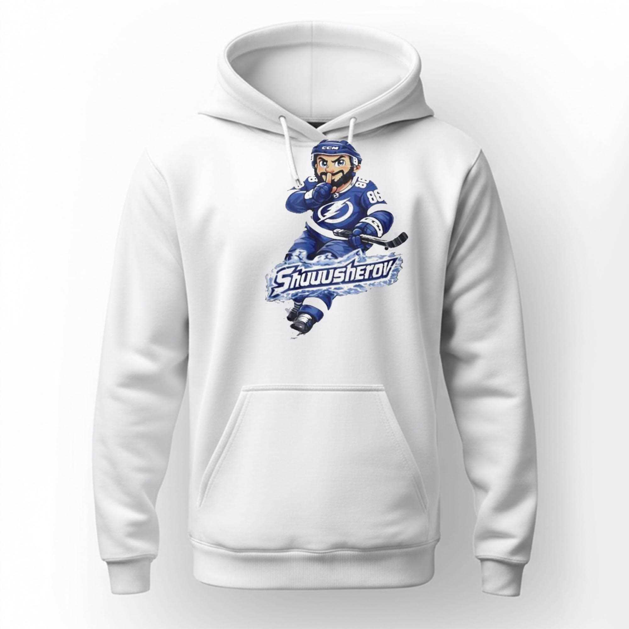 Tampa Bay Lightning Nikita Kucherov Shuuusherov T-shirt Tampa Bay Lightning Nikita Kucherov Shuuusherov T-shirt
