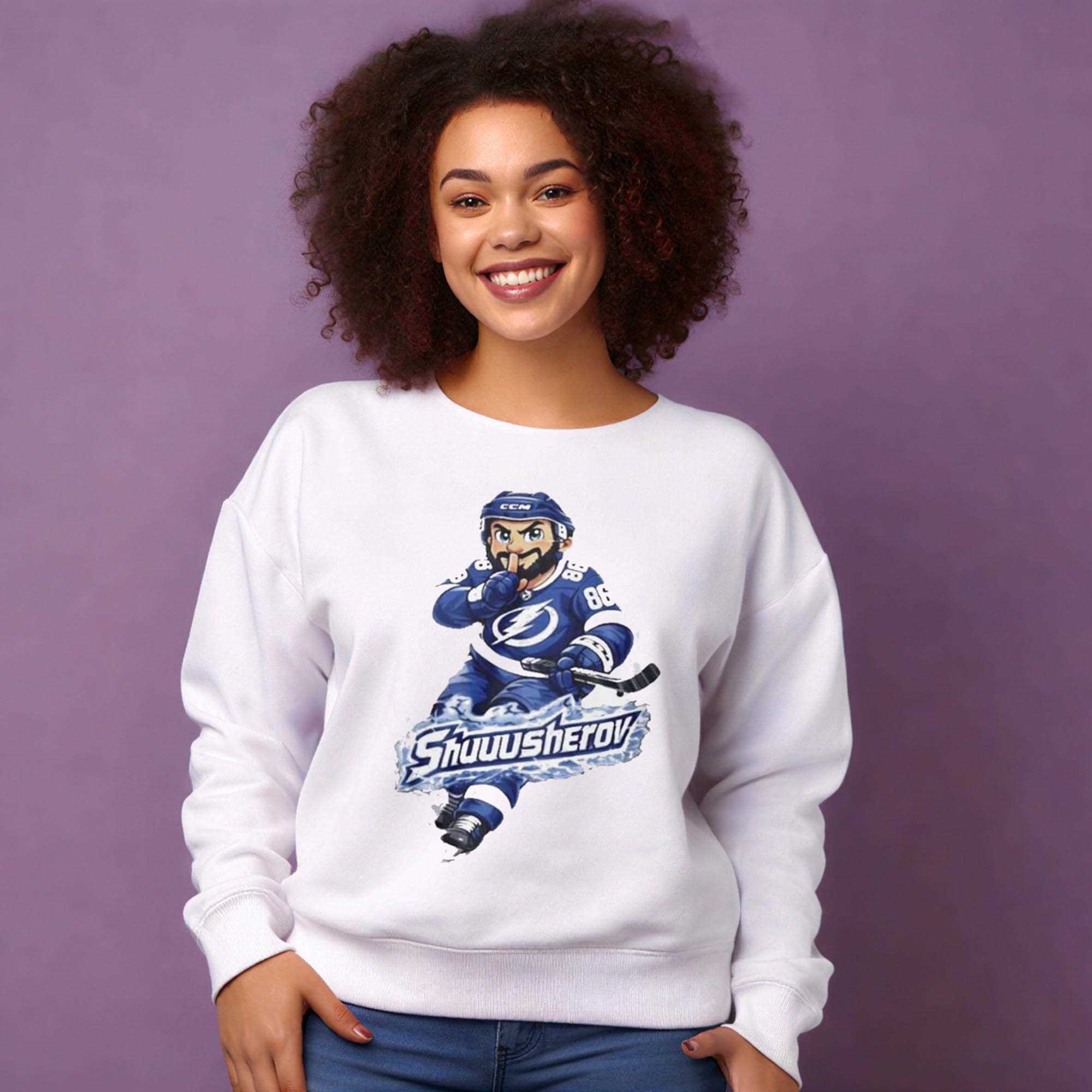 Tampa Bay Lightning Nikita Kucherov Shuuusherov T-shirt Tampa Bay Lightning Nikita Kucherov Shuuusherov T-shirt