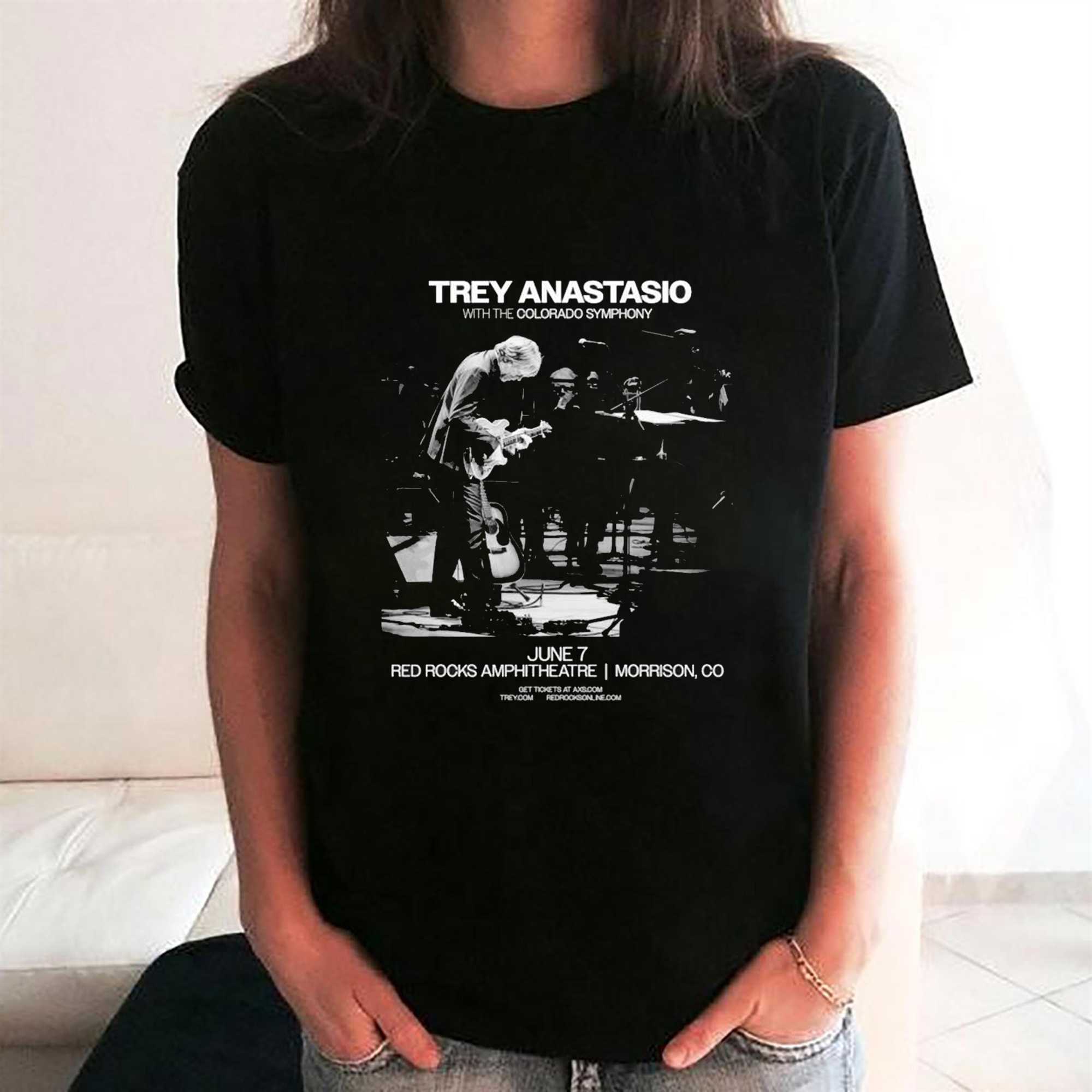 Trey Anastasio At Red Rocks Amphitheatre On Jun 7 2026 Poster Tee Trey Anastasio At Red Rocks Amphitheatre On Jun 7 2026 Poster Tee