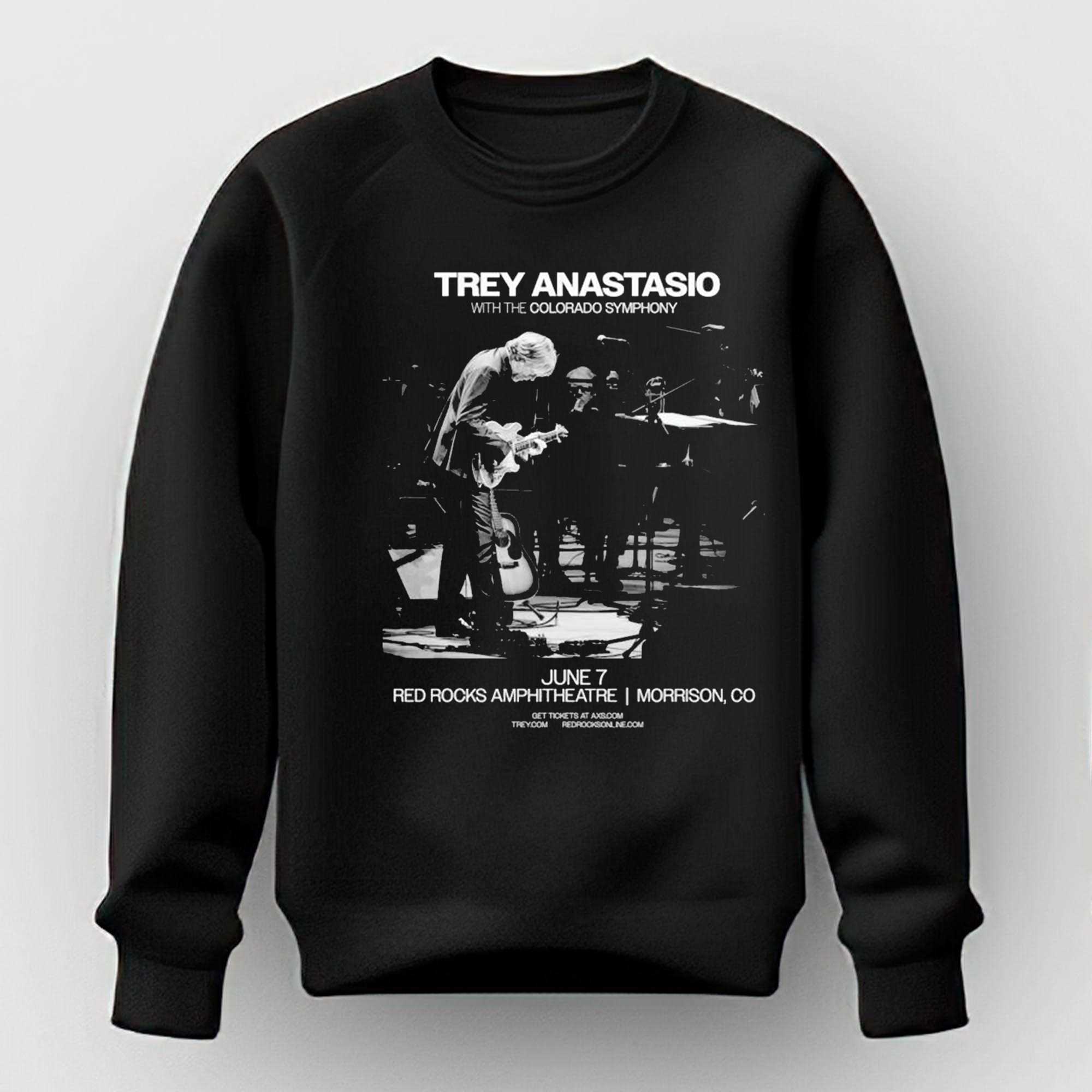 Trey Anastasio At Red Rocks Amphitheatre On Jun 7 2026 Poster Tee Trey Anastasio At Red Rocks Amphitheatre On Jun 7 2026 Poster Tee
