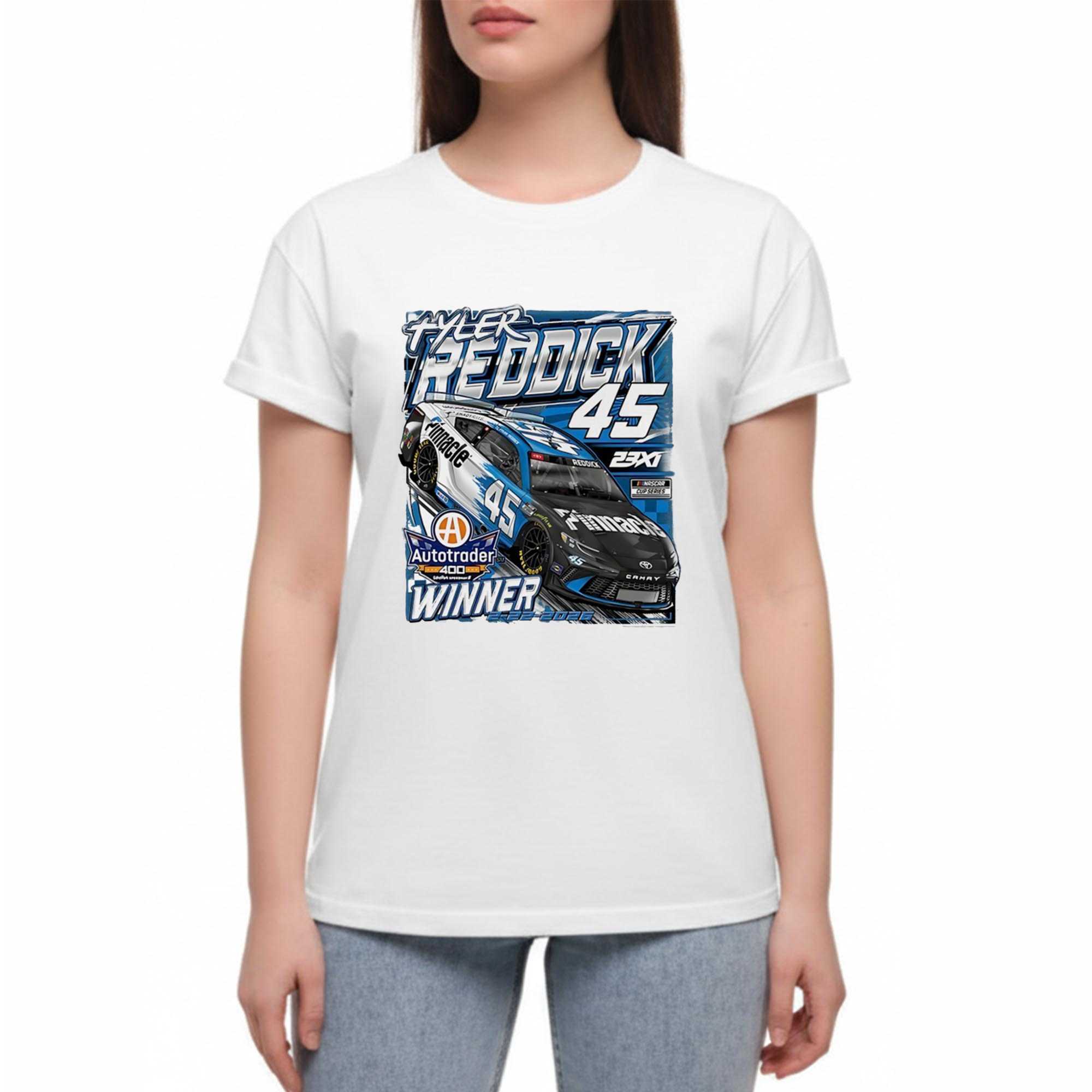 Tyler Reddick 45 Winner Autotrader 400 Tee