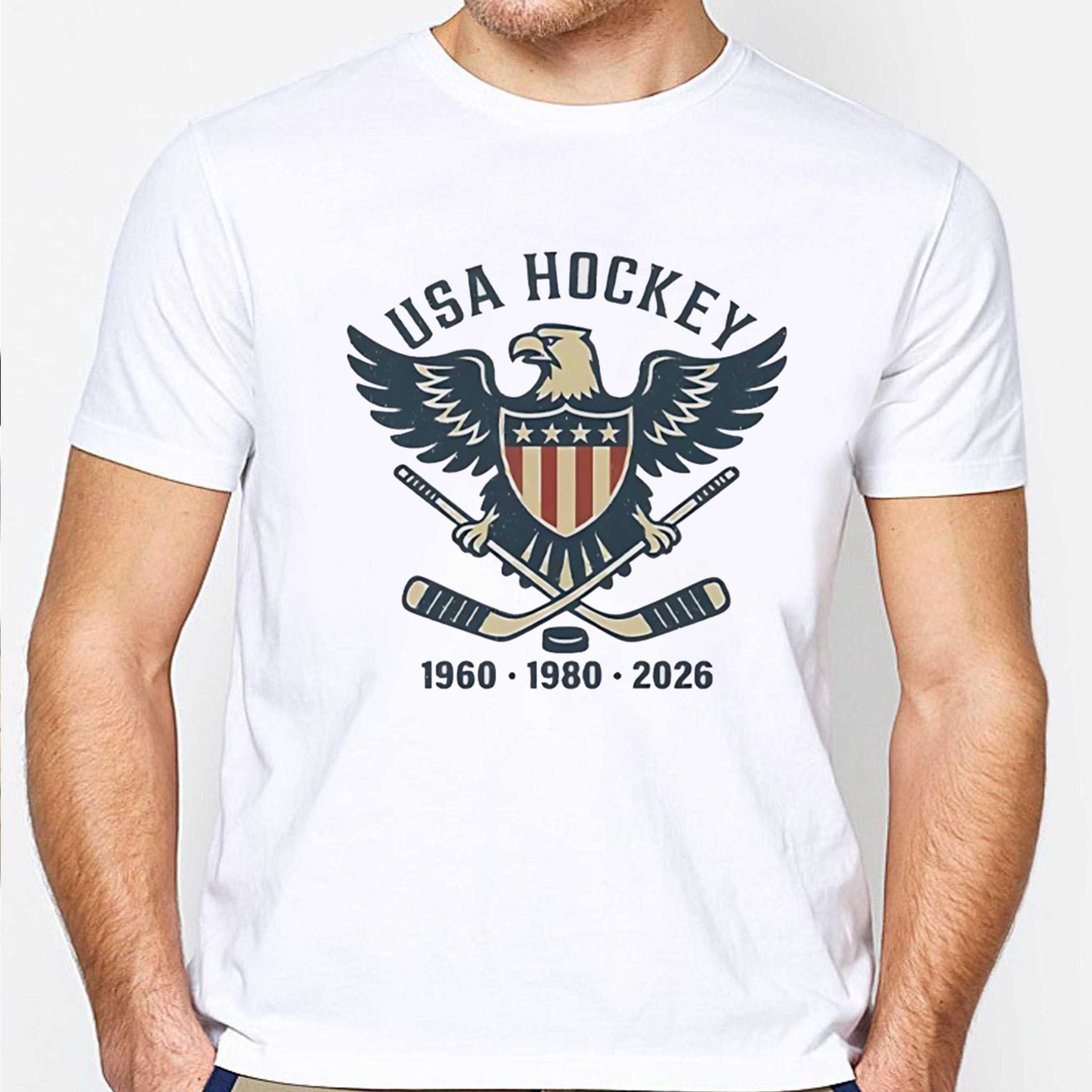 Usa Hockey Eagle 1960 1980 2026 Tee