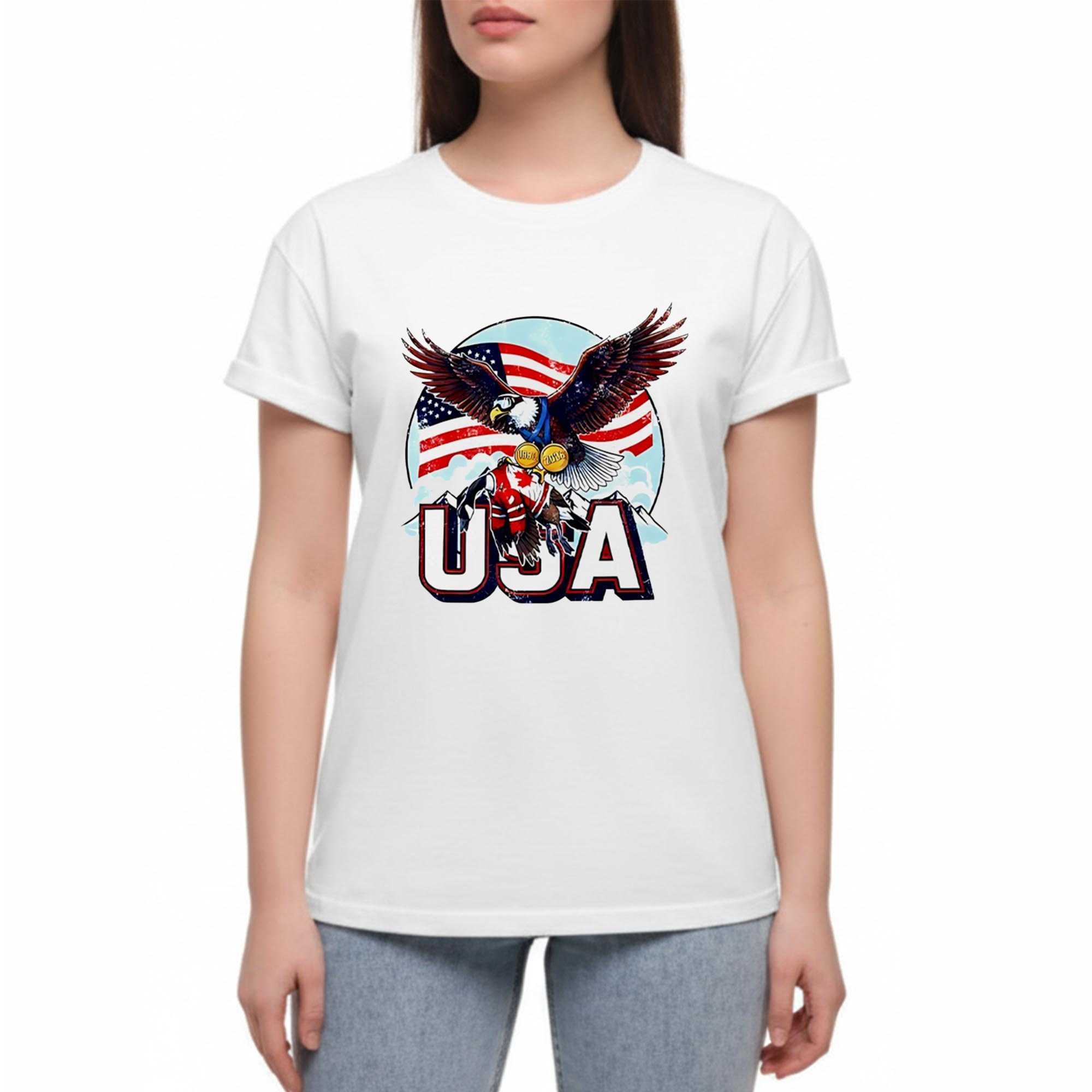 Usa Ice Hockey Eagle Champions 2026 Tee