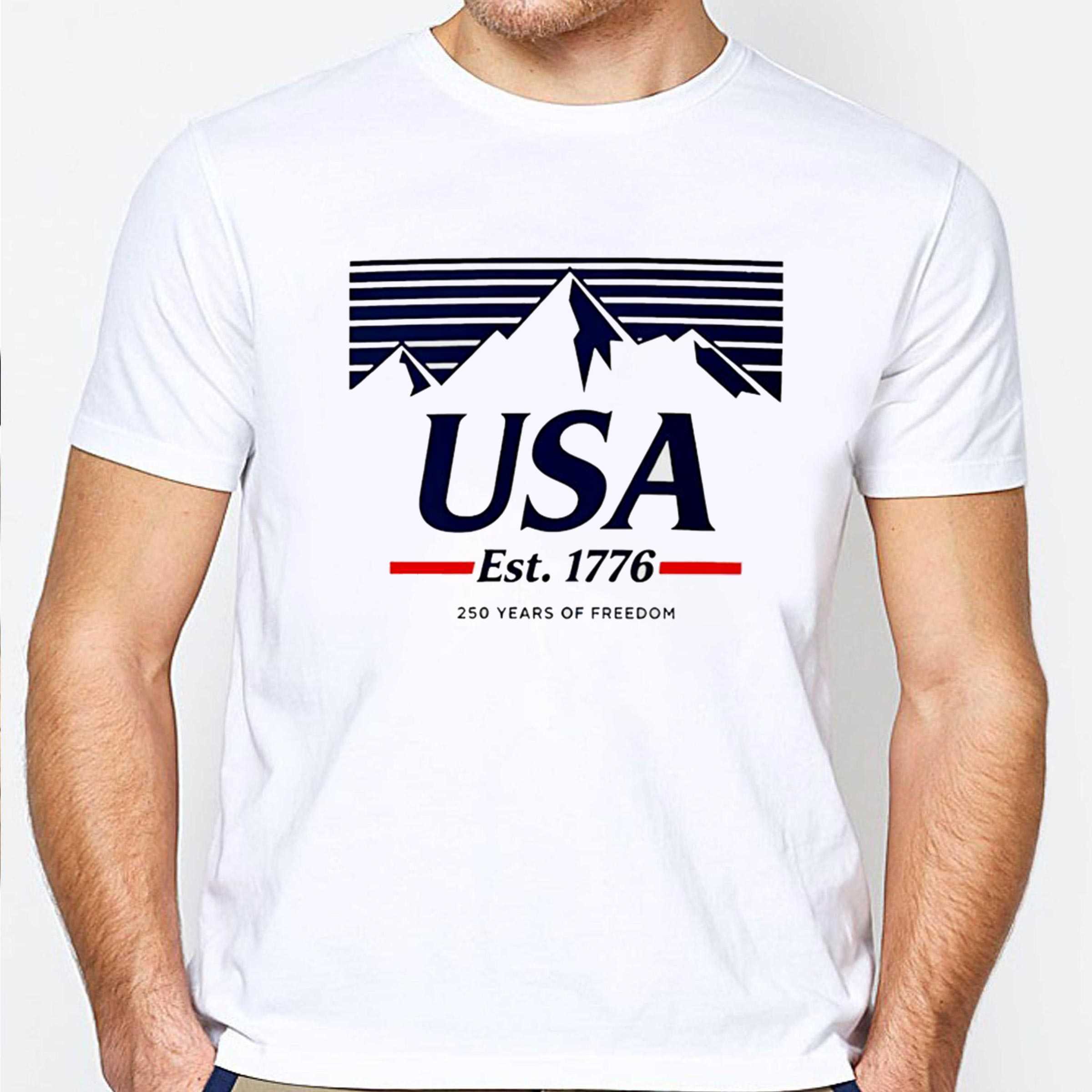 Usa Mountains 250 Years Of Freedom Tee