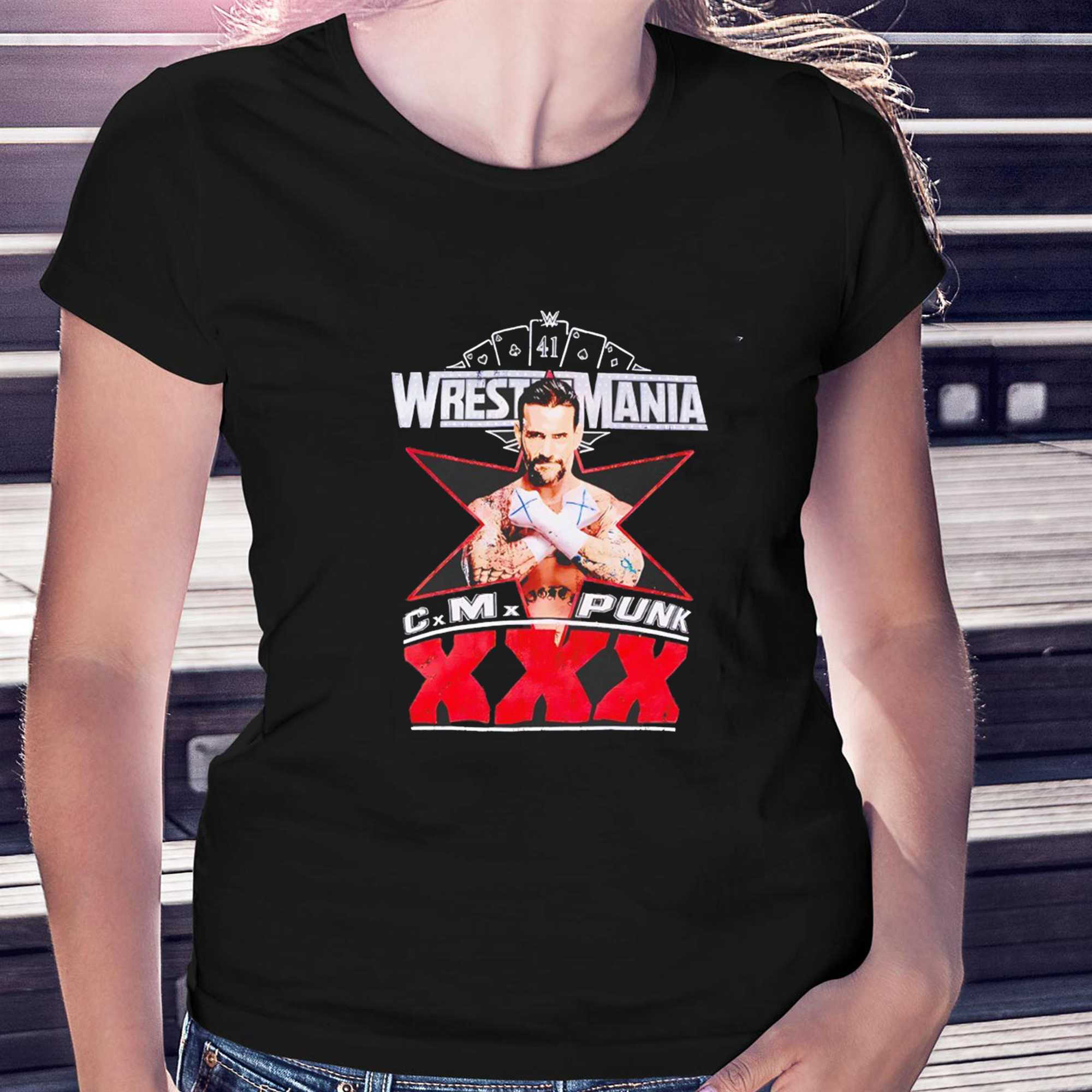 Wrestlemania Cm Punk Xxx Tee Wrestlemania Cm Punk Xxx Tee