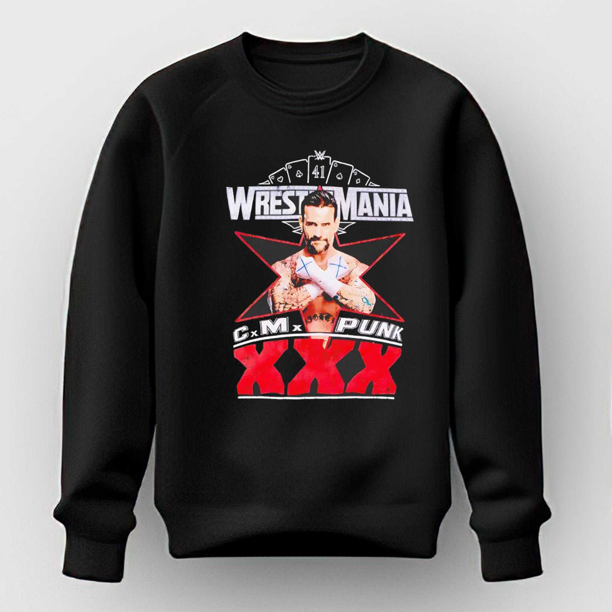 Wrestlemania Cm Punk Xxx Tee Wrestlemania Cm Punk Xxx Tee