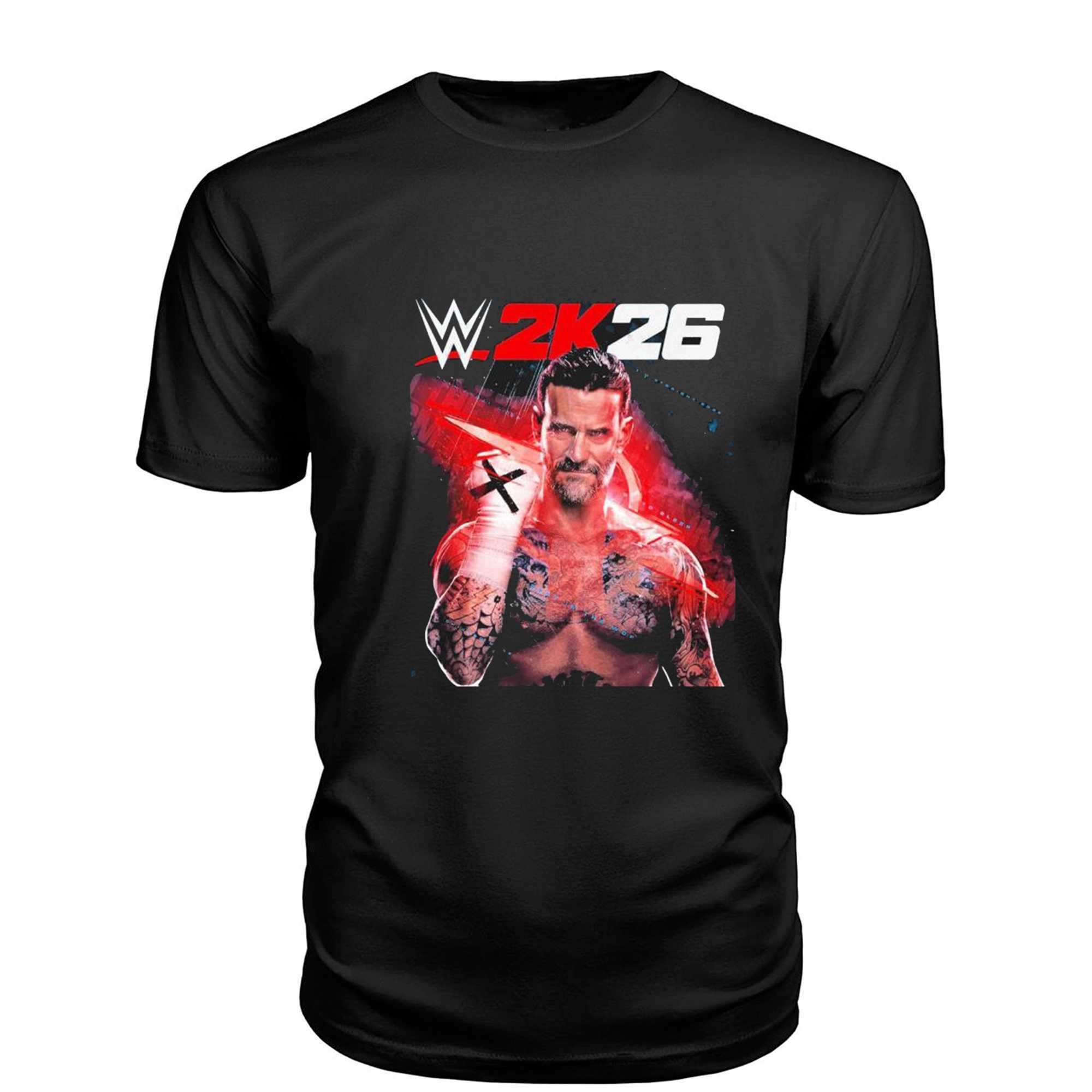Wwe 2k26 Standard Edition Best In The World Cm Punk Cover Star Poster Shirt Wwe 2k26 Standard Edition Best In The World Cm Punk Cover Star Poster Shirt