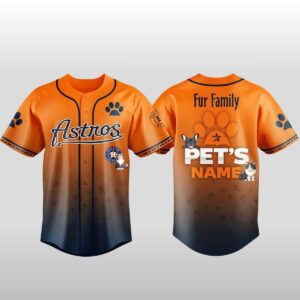 2026 Astros Fur Family Pet Game Night Baseball Jersey 2026 Astros Fur Family Pet Game Night Baseball Jersey