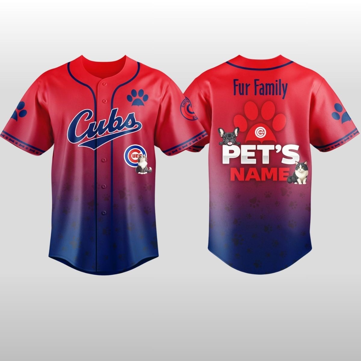 2026 Cubs Fur Family Pet Game Night Baseball Jersey 2026 Cubs Fur Family Pet Game Night Baseball Jersey