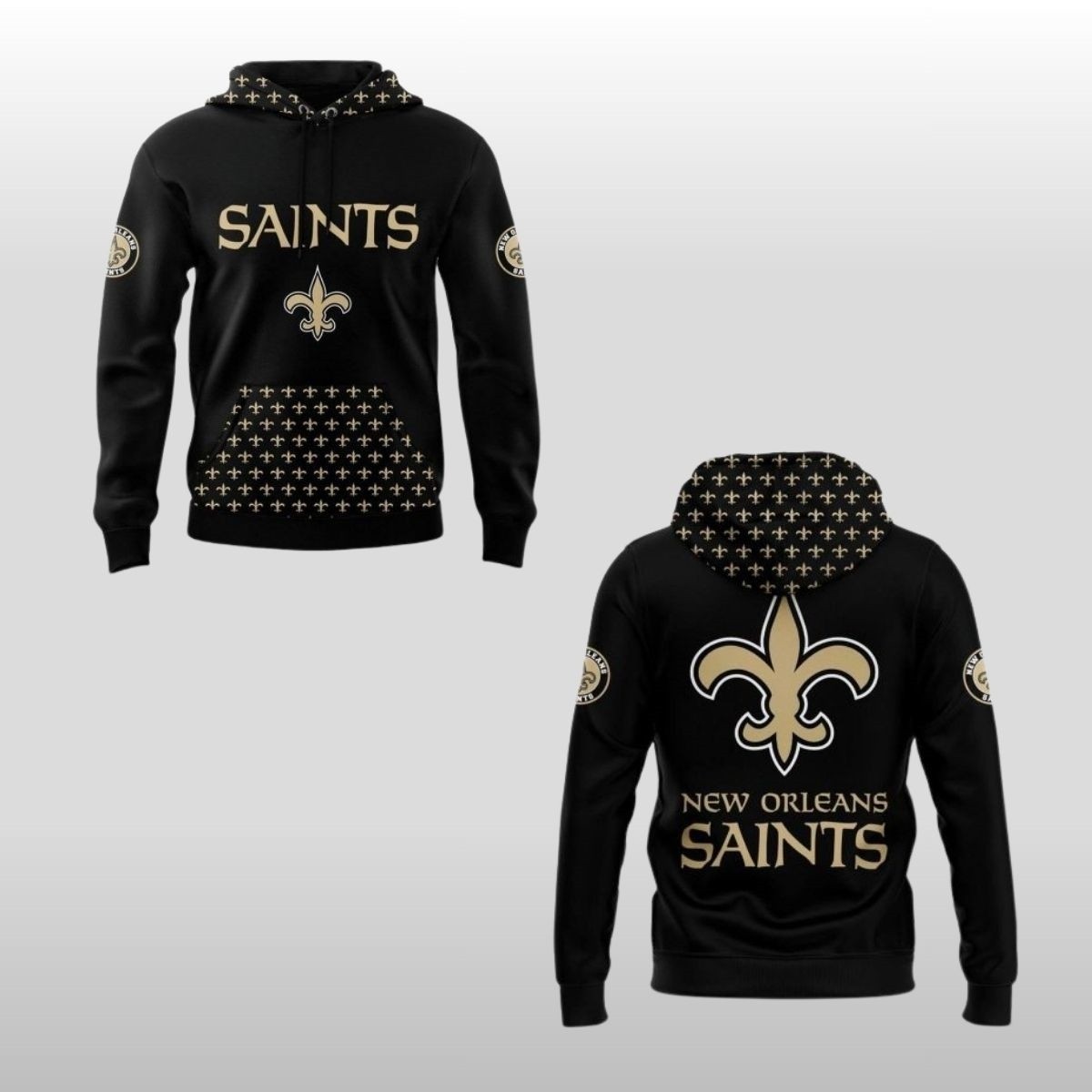 2026 New Orleans Saints New Black Hoodie