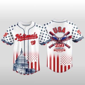 2026 Washington Nationals 250th Anniversary of the United States Baseball Jersey