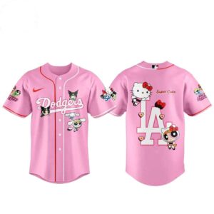 Los Angeles Dodgers The Powerpuff Girls 2026 ft Hello Kitty Baseball Jersey 2