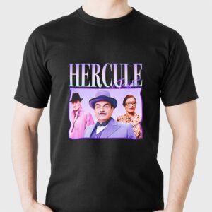 Agatha Christie Hercule Poirot David Suchet Retro Tee