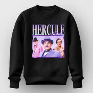 Agatha Christie Hercule Poirot David Suchet Retro Tee