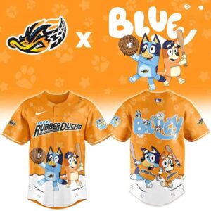 Akron RubberDucks Bluey Night Limited Baseball Jersey