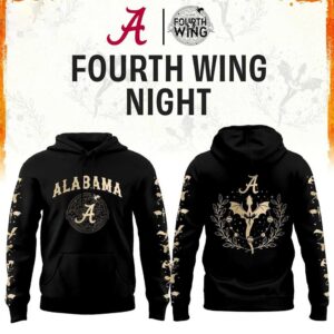 Alabama Crimson Tide Fourth Night 2026 NCAA Football Black Hoodie Tee