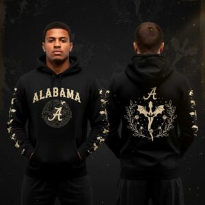 Alabama Crimson Tide Fourth Night 2026 NCAA Football Black Hoodie Tee Alabama Crimson Tide Fourth Night 2026 NCAA Football Black Hoodie Tee