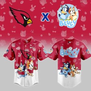 Arizona Cardinals Bluey Night Baseball Jersey