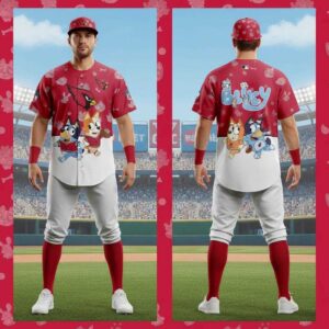 Arizona Cardinals Bluey Night Baseball Jersey