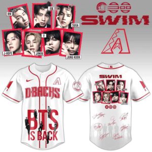 Arizona Diamondbacks Celebrate BTS Is Back Swim Jersey