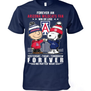 Arizona Wildcats Snoopy Peanuts Forever Fan Win Or Lose Shirt 2 1.jpg
