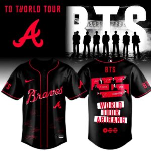 Atlanta Braves BTS World Tour Arirang Special Edition Baseball Jersey