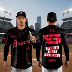Atlanta Braves BTS World Tour Arirang Special Edition Baseball Jersey