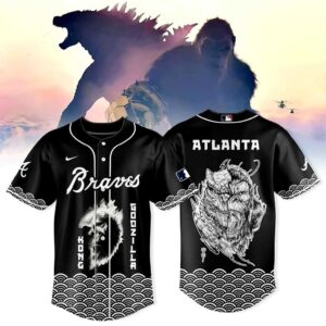 Atlanta Braves GODZILLA KONG Baseball Jersey