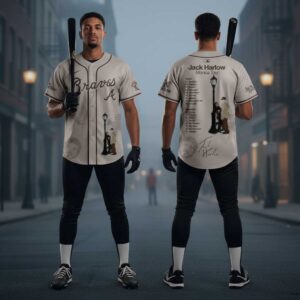 Atlanta Braves Jack Harlow Monica Tour 2026 Baseball Jersey 5
