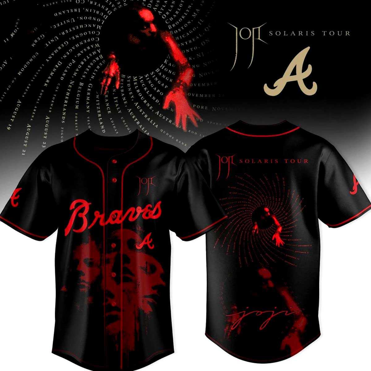 Atlanta Braves Joji Solaris Tour 2026 Baseball Jersey