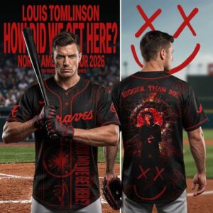 Atlanta Braves Louis Tomlinson 2026 North America Tour Baseball Jersey